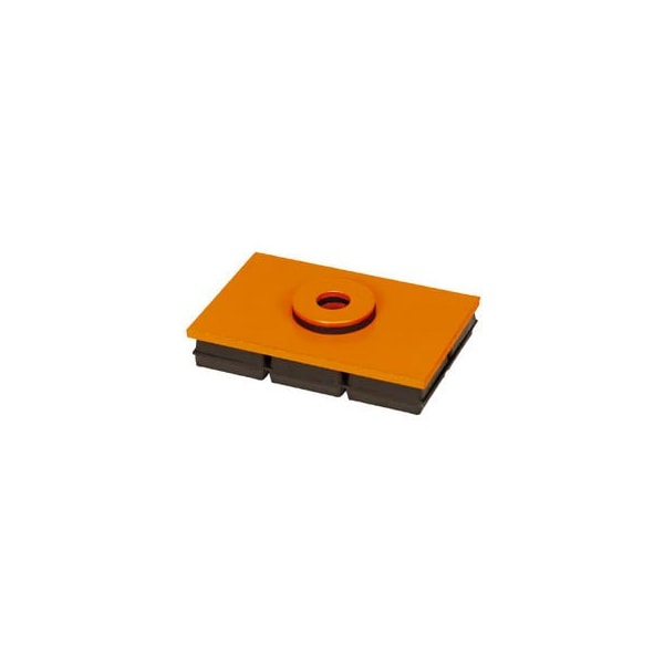 Mason Industries MBSW6X4 Super W Pad - Neoprene And Steel Pad With Steel Top 6" X 4" X 1" MBSW6X4 - main
